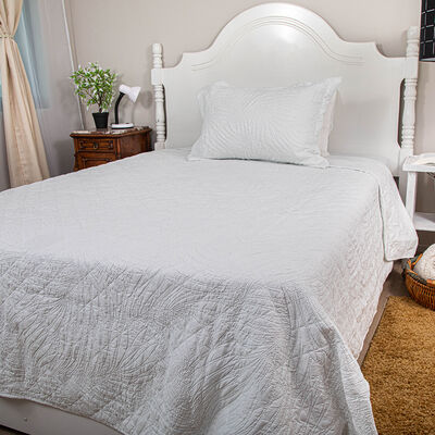 Imagen 1 del producto Quilt Doral 1,5 Plazas Blanco Bubbly