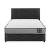 Cama Americana Flex 2 Plazas Star + Respaldo Royal Negro