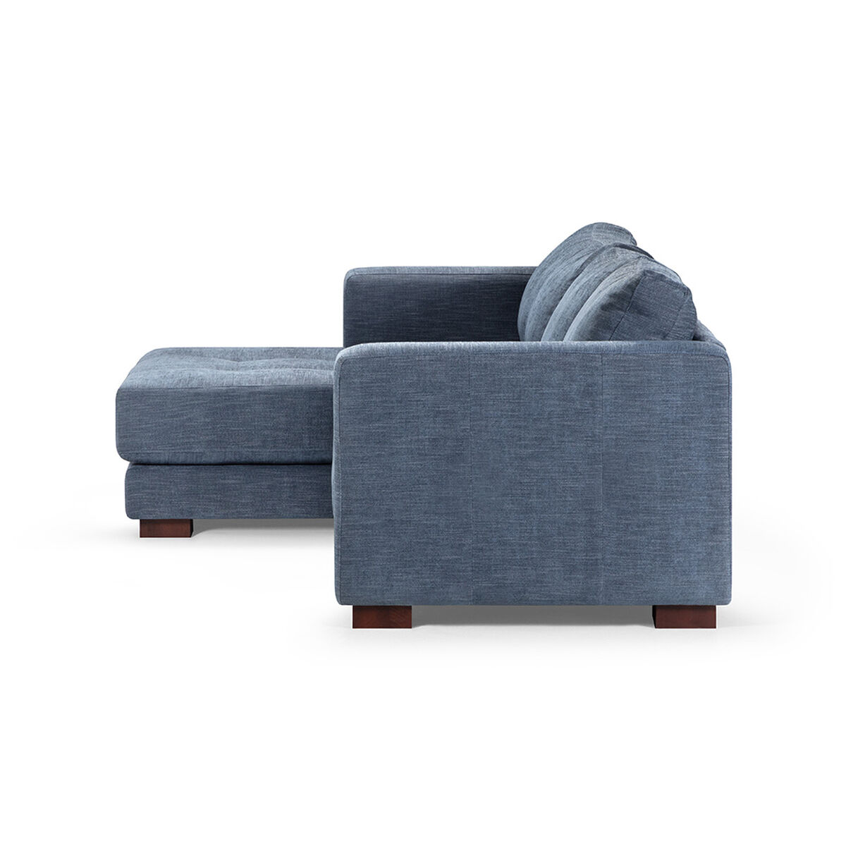 Sofá Seccional Izquierdo Rosen Copeland 3 Cuerpos Indigo