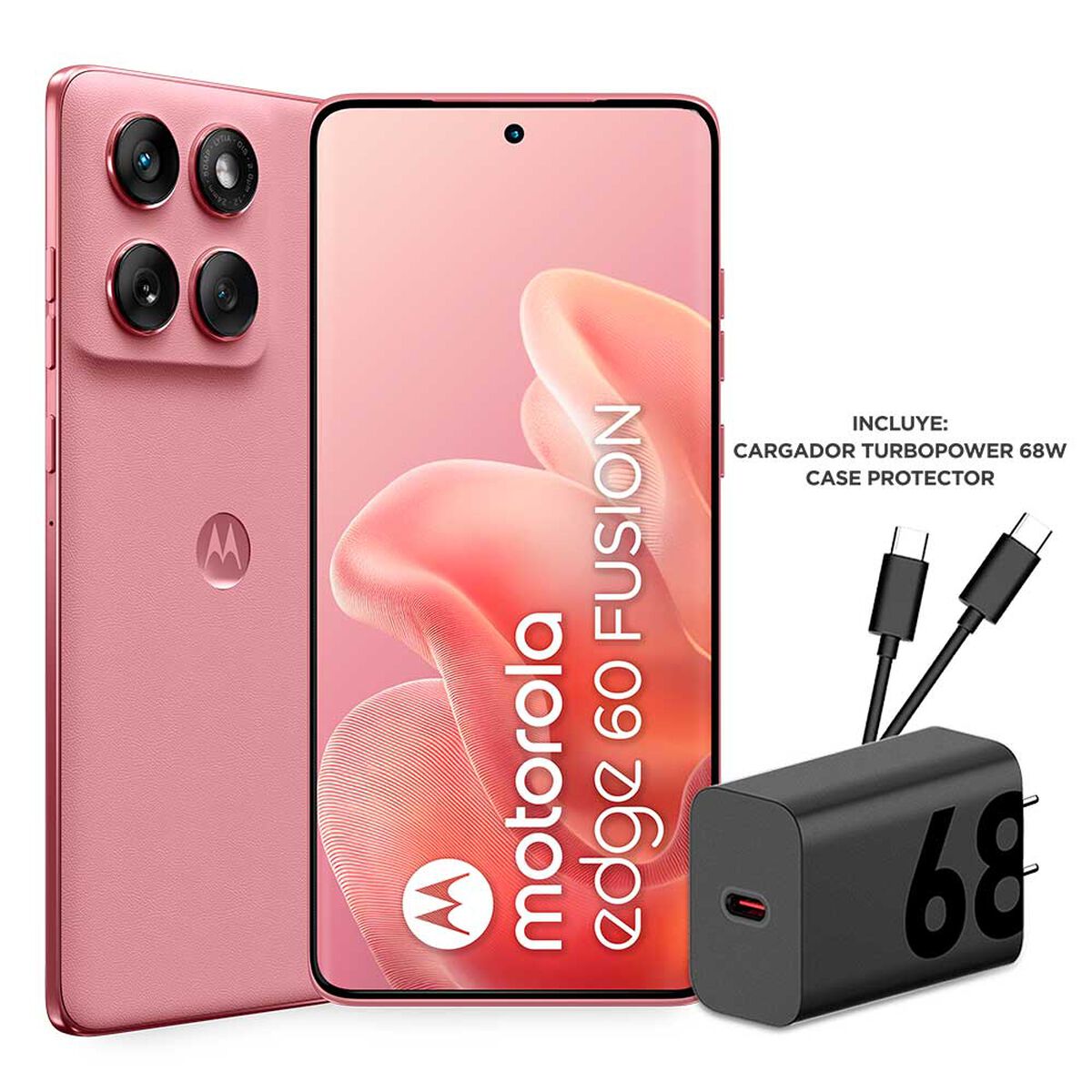 Celular Motorola Edge 60 Fusion 256GB 6,67" Rosado Liberado
