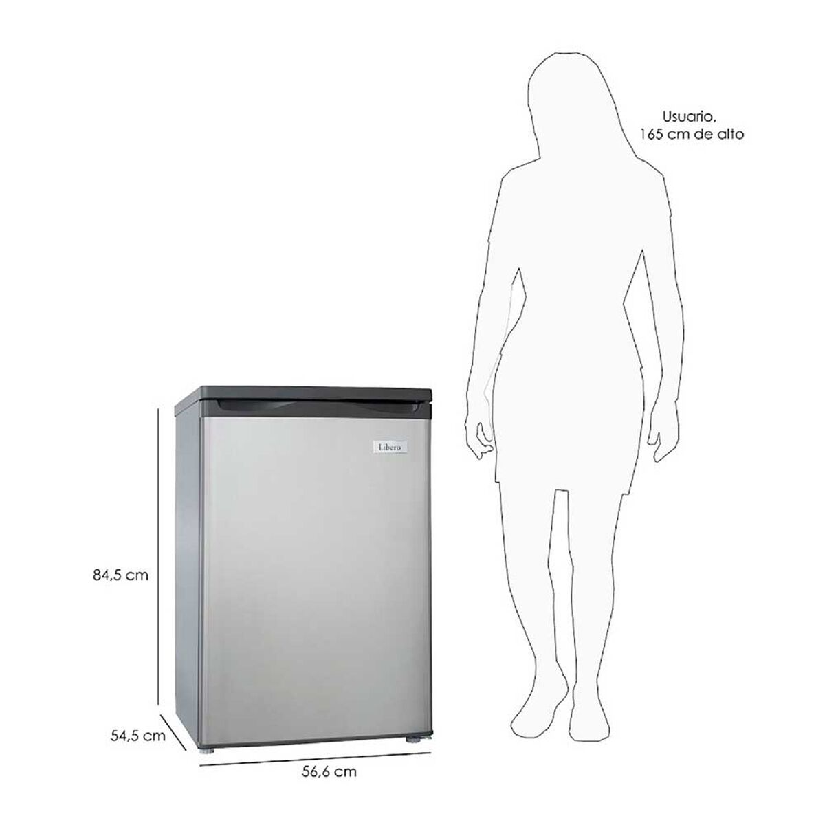 Freezer Vertical Libero LFV-100I 80 lt