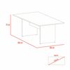 Combo Mesa de Reuni&oacute;n M-200 + Gabinete Home Office  Negro Soft Co&ntilde;ac Tuhome