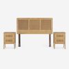 Boxet Rosen 2 Plazas UpLine + Respaldo + 2 Veladores Charles