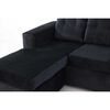 Sofá Modular Kea Rodas 3 Cuerpos Negro
