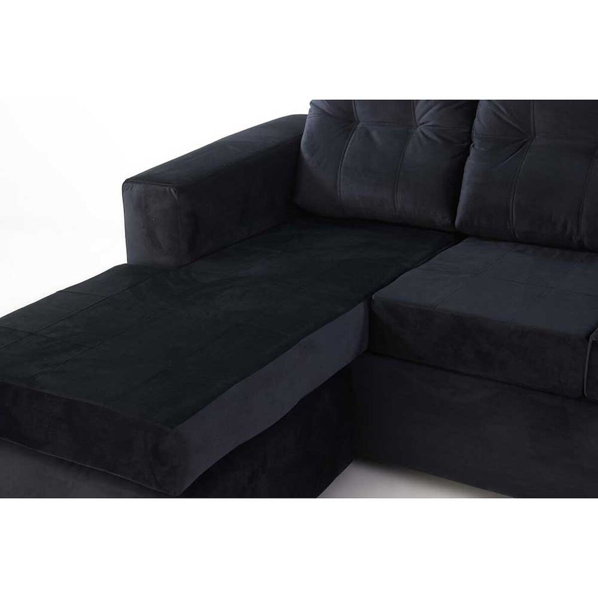 Sofá Modular Kea Rodas 3 Cuerpos Negro