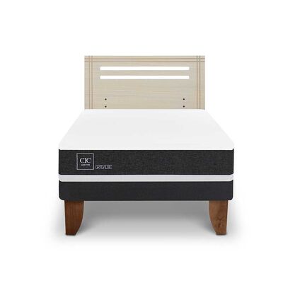 Imagen 1 del producto Cama Europea CIC 1,5 Plazas Ortopedic + Respaldo Munich Alpino