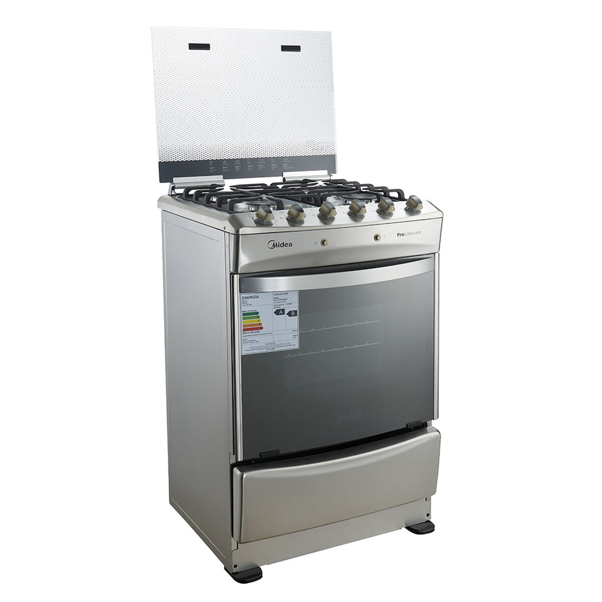 Cocina a Gas Midea MCG-4QI24NS 4 Quemadores