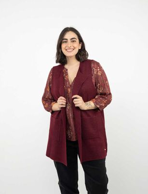 Imagen 1 del producto Sweater Sin Mangas Mujer Extralindas Burdeo