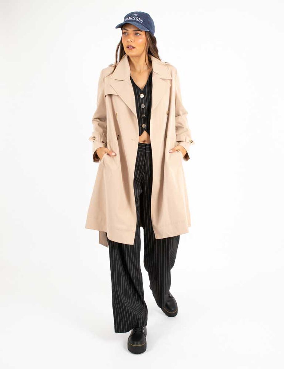 Abrigo Trench Coat Mujer Zibel