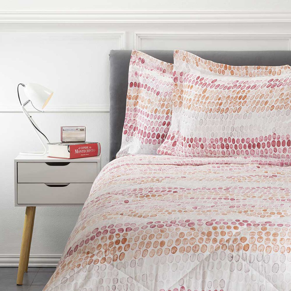 Plumón Estampado Casanova 2 Plazas Dots