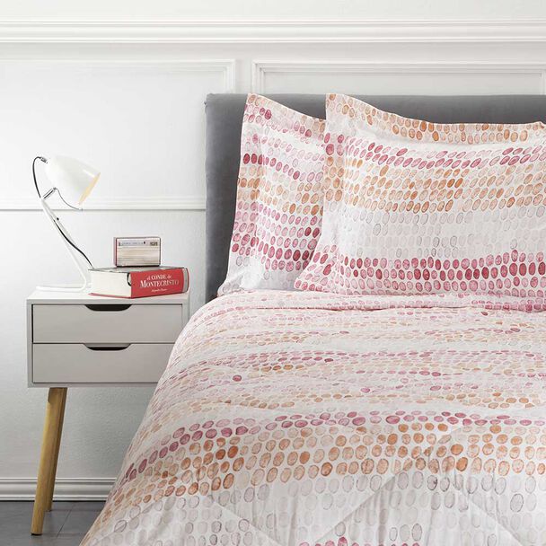 Plumón Estampado Casanova 2 Plazas Dots