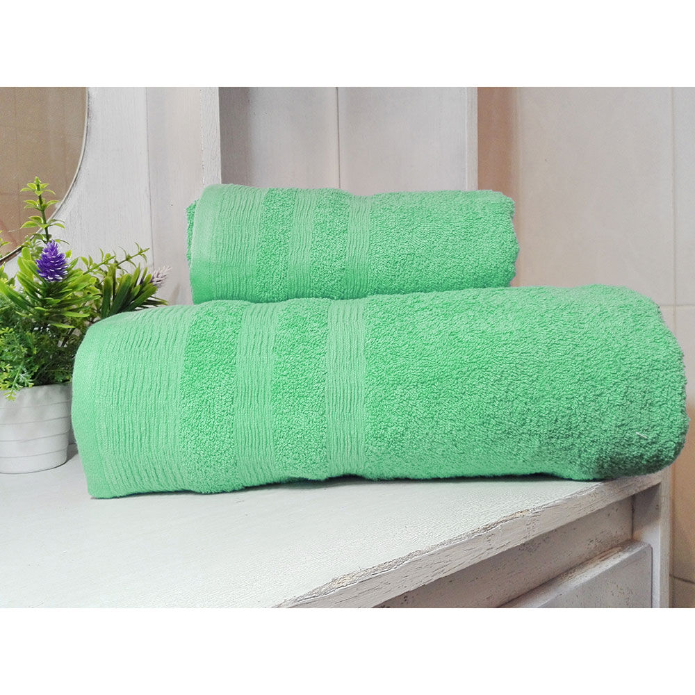 Set Toallas de Baño Illusions 2 Piezas Verde
