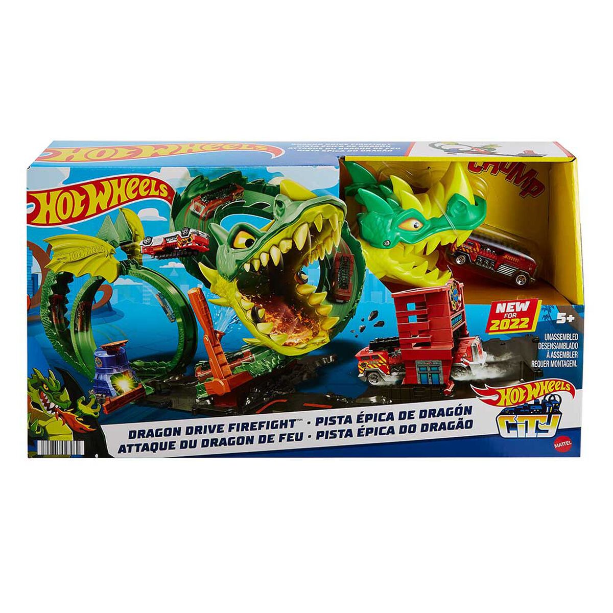Pista de Auto Épica de Dragón Hot Wheels City