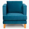 Juego de Living Barra Design Larisa Sofá 3 Cuerpos + Dos Sillones 1 Cuerpo Azul
