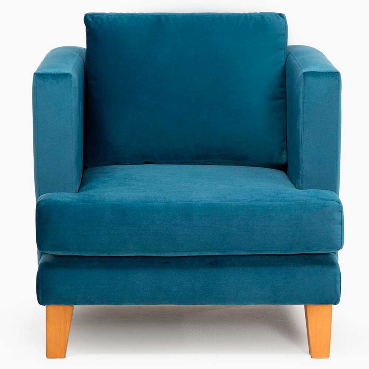 Juego de Living Barra Design Larisa Sofá 3 Cuerpos + Dos Sillones 1 Cuerpo Azul