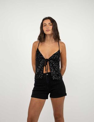 Imagen 1 del producto Polera Sin Mangas Mujer Icono Negro