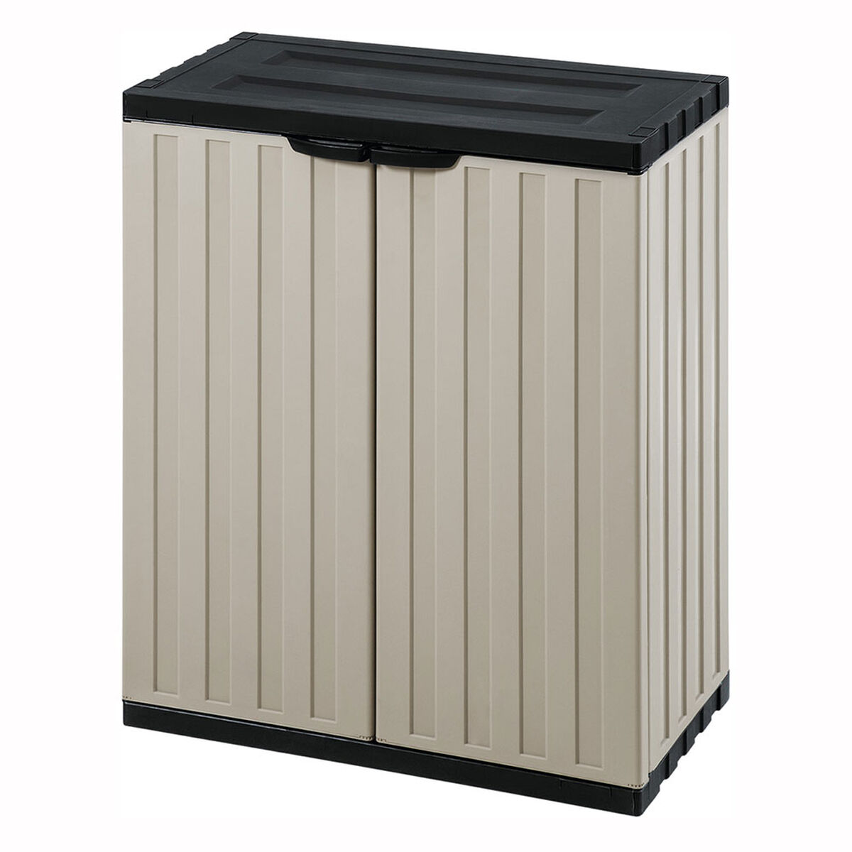 Armario Rimax Multiuso Mediano Beige Negro