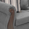 Sofá Innovamuebles New Bugambilia 2 Cuerpos Gris Claro