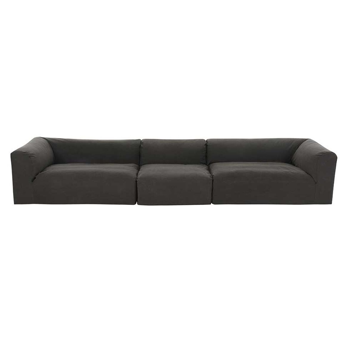 Seccional CIC Relax Sillón 1 Cuerpo + Dos Sofás 2 Cuerpos Gris
