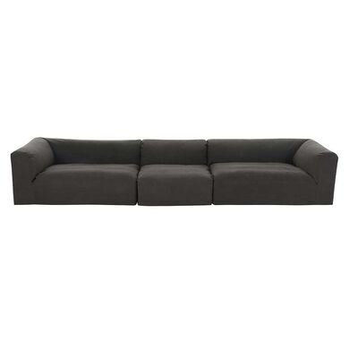 Seccional CIC Relax Sillón 1 Cuerpo + Dos Sofás 2 Cuerpos Gris