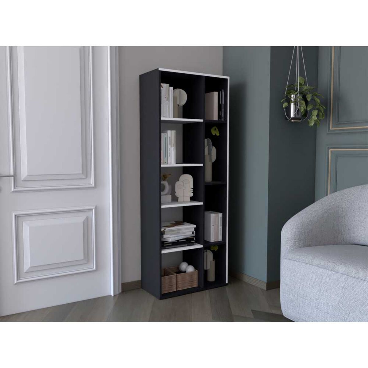 Biblioteca Recta TuHome Rookie Blanco