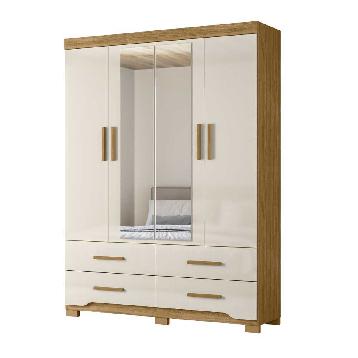 Closet Amuv Closet 4 Puertas Blanco