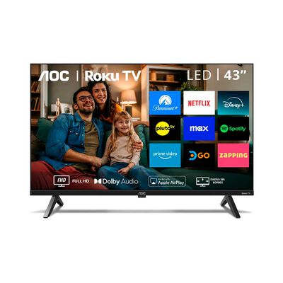 Imagen 1 del producto Smart TV LED 43” AOC FHD Roku TV 43S5045