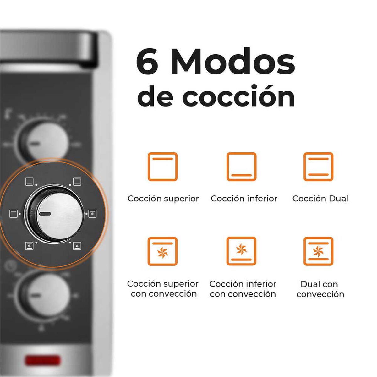 Horno Eléctrico Kitchen-it Silver Series 45L 45 lts.