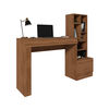 Escritorio + Estante Vekkahome Linda 1 Puerta Café