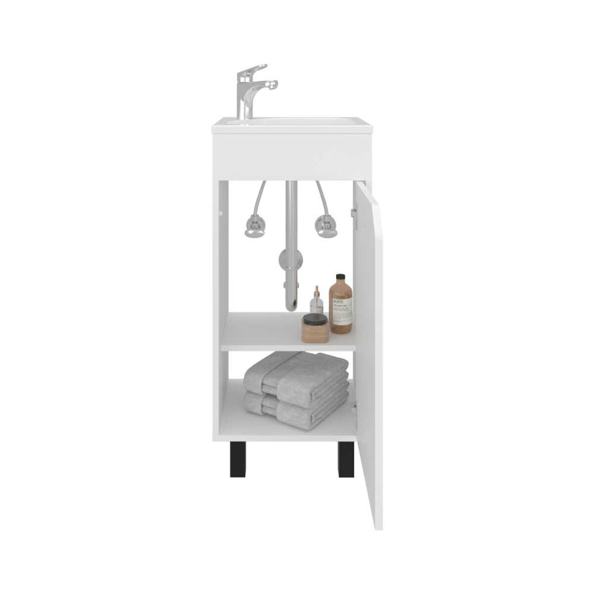 VANITORIO BETHEL 1 PUERTA 86,4X40X32,5 CM BLANCO