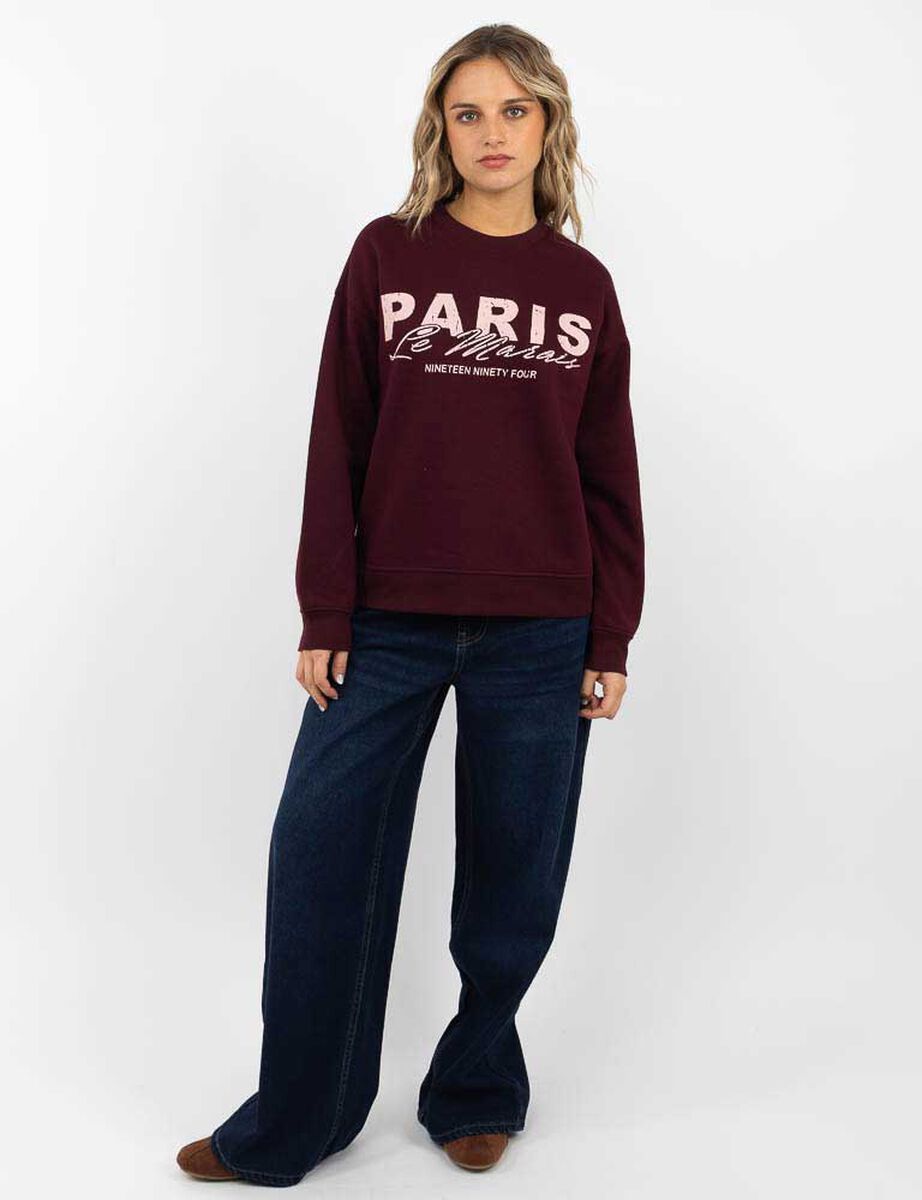 Poler&oacute;n Con Estampado Mujer Icono