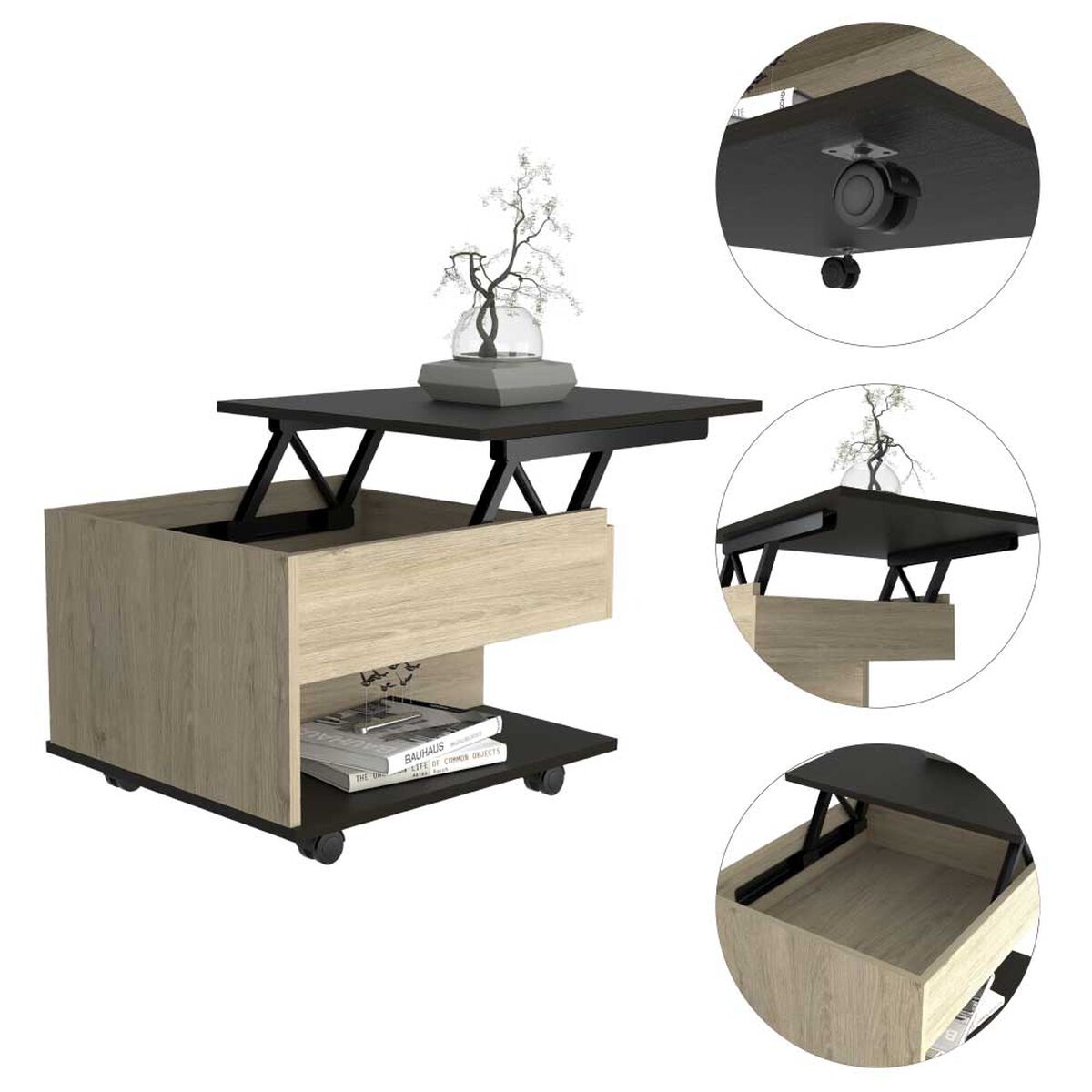 Mesa de Centro TuHome 5G-1 Rovere Wengue
