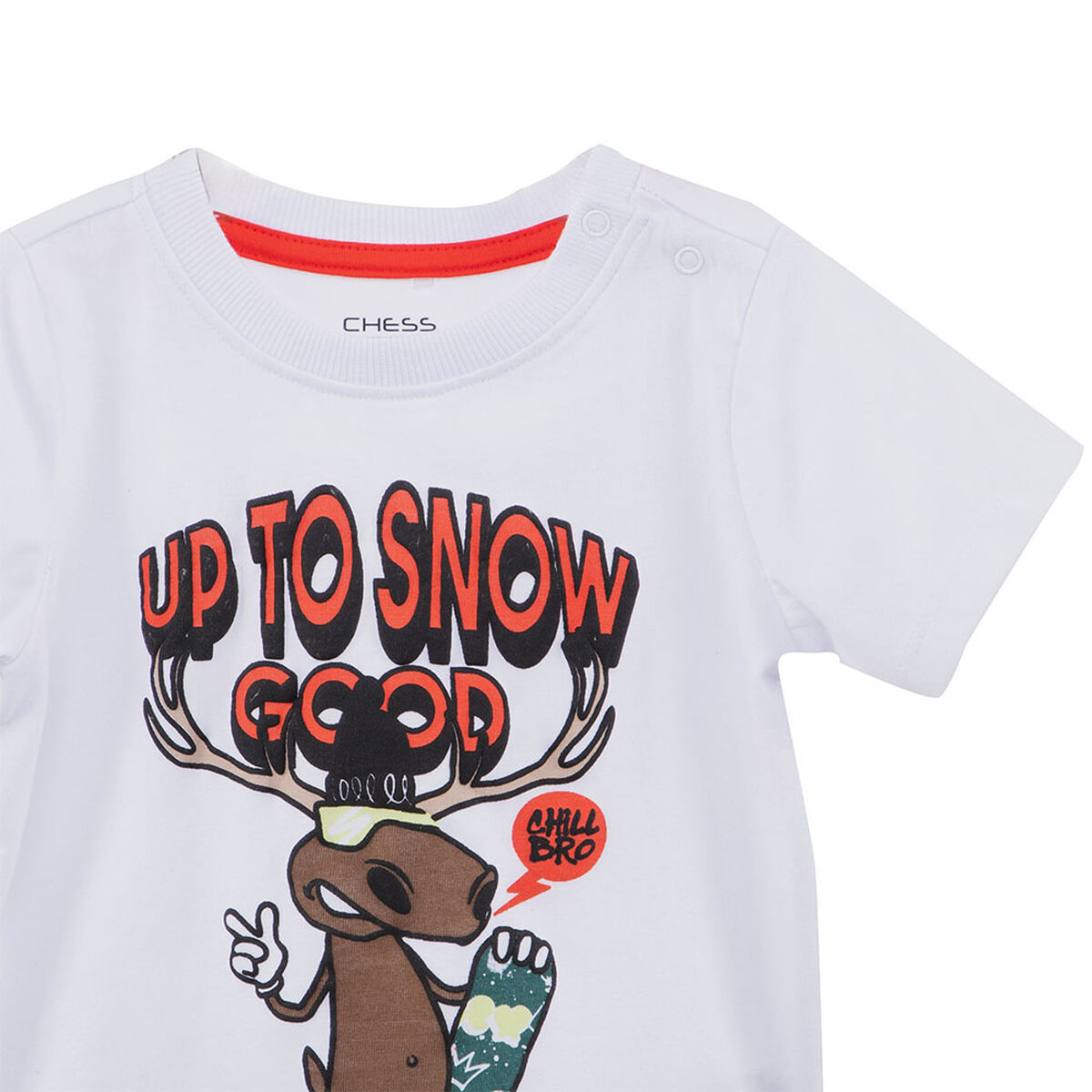 Polera Dino Navidad de Algodón Chess Baby