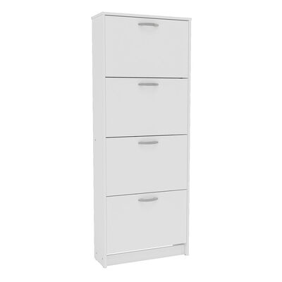 Zapatero Vekkahome Nick 4 puertas Blanca