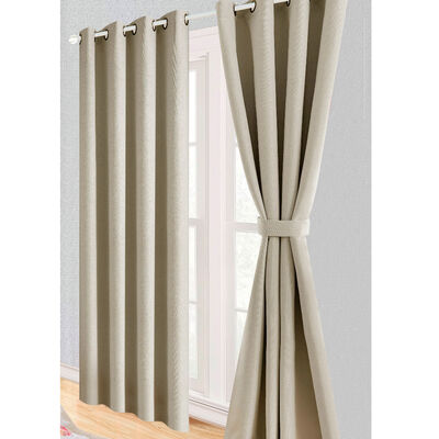 Juego de Cortina Blackout Doral Mauve 140x220 cm Beige