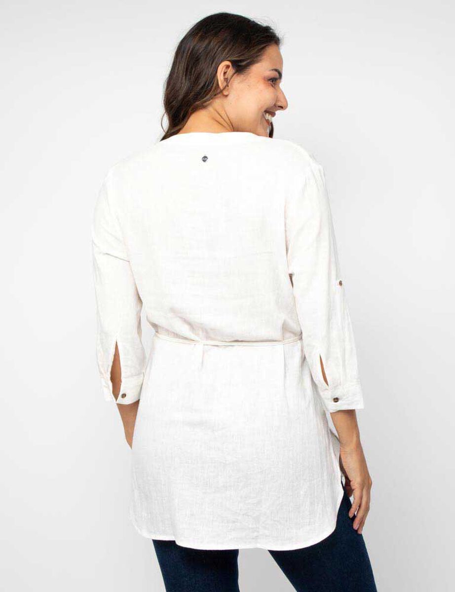 Blusa Lisa Manga 3/4 Mujer Zibel