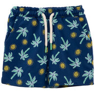 Short Buzo Estampado de Algodón Bebo Chess Baby Indigo, Orange