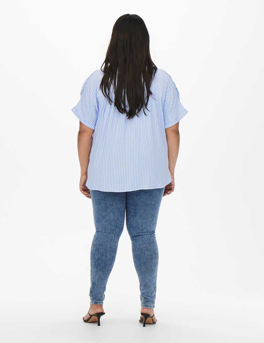 Blusa Rayas Manga Corta Mujer Only Carmakoma