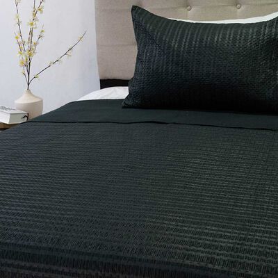 Imagen 2 del producto Quilt Doral 1,5 Plazas Liso Deluxe Negro