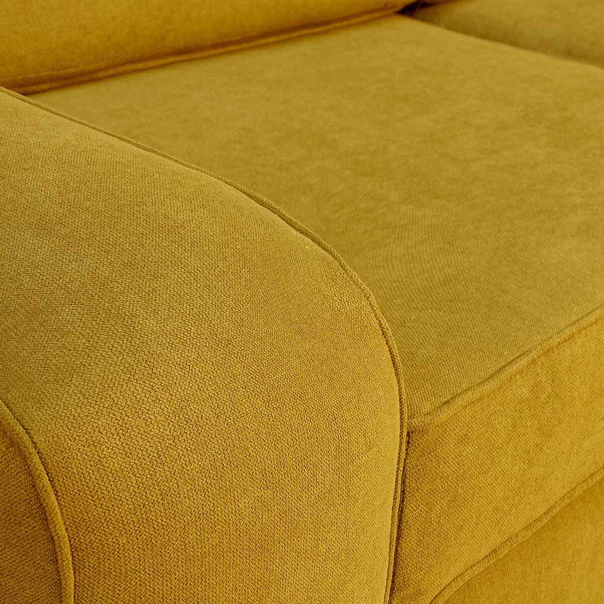 Sofá Elegant Detail Boston 2 Cuerpos Tela Oro