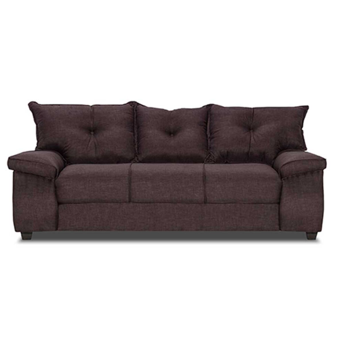 Juego de Living Innovamuebles Fortaleza Córdoba Sofá 3 Cuerpos + Dos Butacas 1 Cuerpo Chocolate