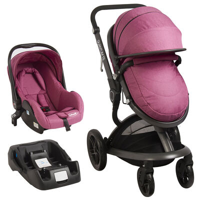 Coche Travel System Quantum Rosado Bebesit