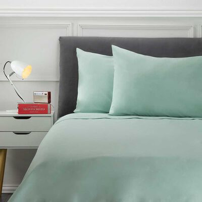 Imagen 1 del producto Juego de Sábanas Liso Casanova 144 Hilos King Menta