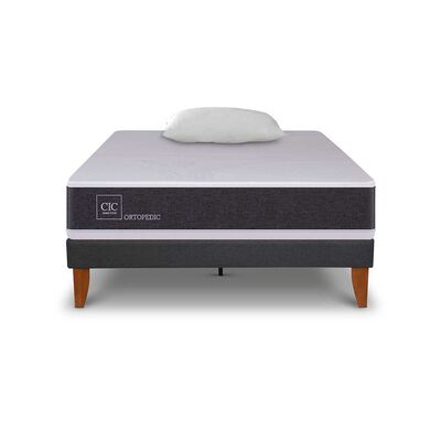 Cama Europea CIC 1,5 Plazas New Ortopedic + Almohada