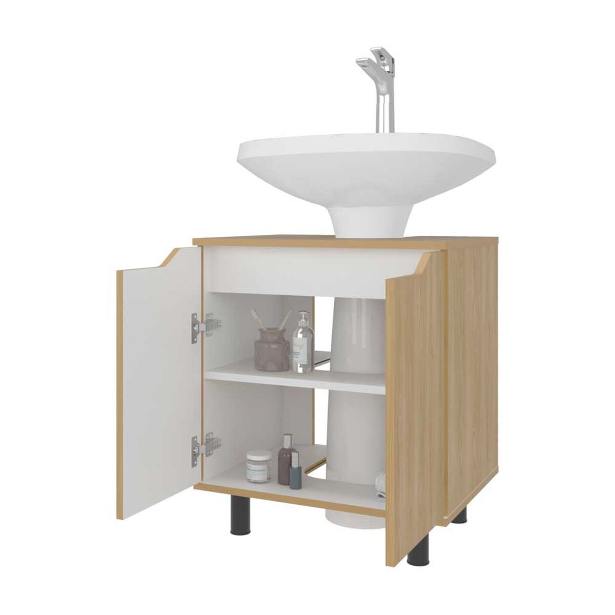 Mueble para Lavamanos Tuhome Marlo Fresno Europeo Blanco