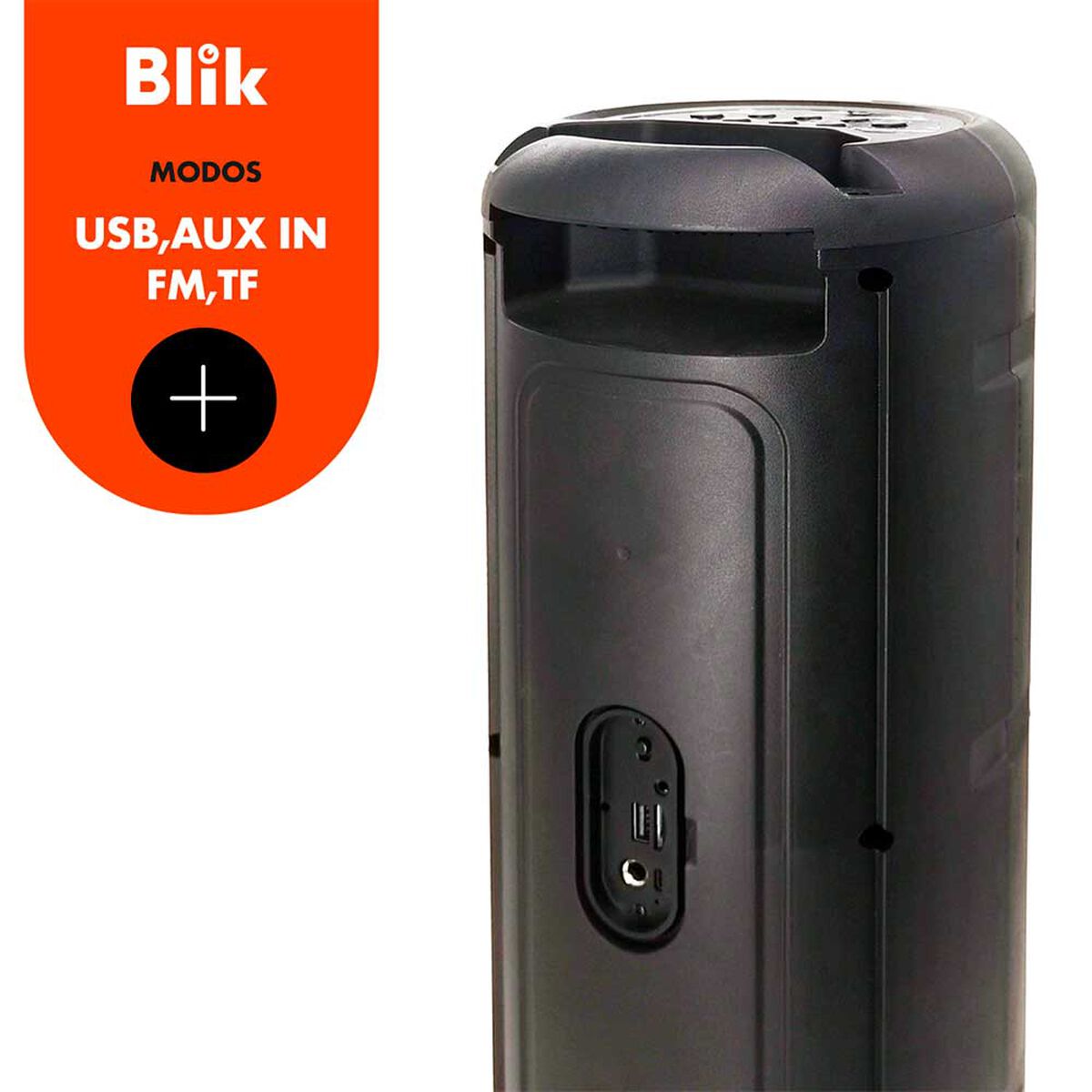 Parlante Bluetooth Blik UpSound 3 Negro Karaoke
