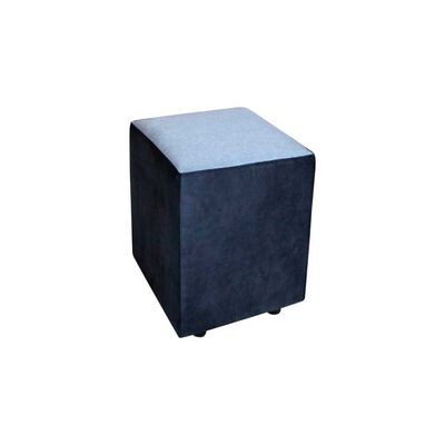 Imagen 2 del producto Juego de Living Diseño A&M Home Julietta Sofá 3 Cuerpos + 2 Pouf 1 Cuerpo Negro Gris