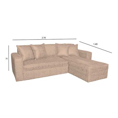 Imagen 1 del producto Modular A&M Home Fernanda 2,2 Cuerpos Beige