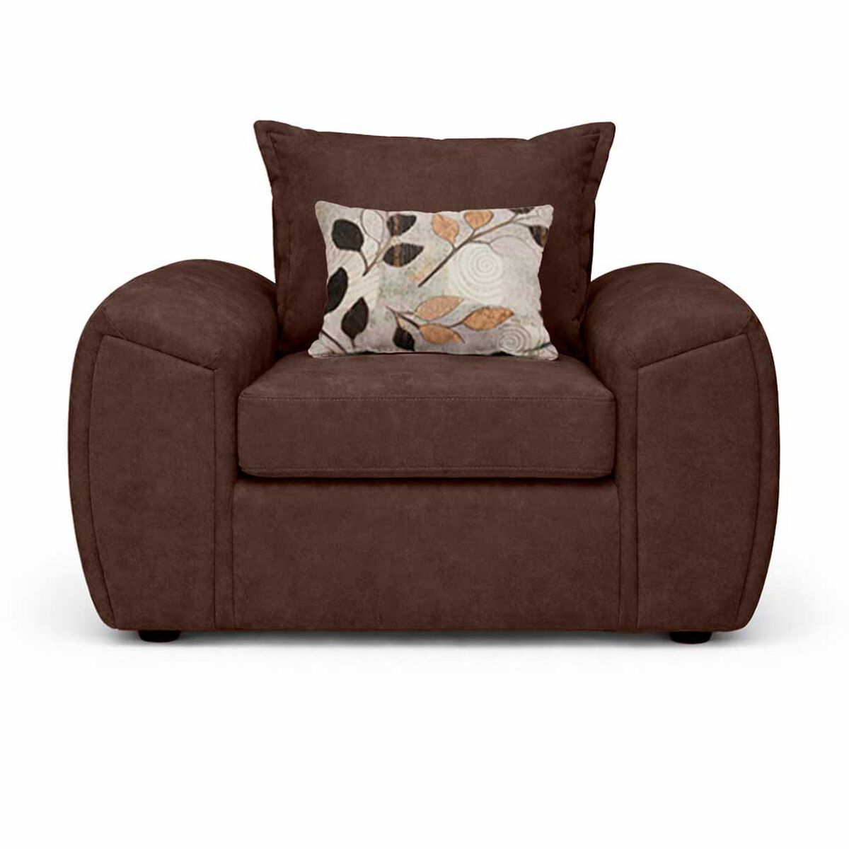 Juego de Living Elegant Detail New Houston 2-1-1 Cuerpos Caf&eacute;