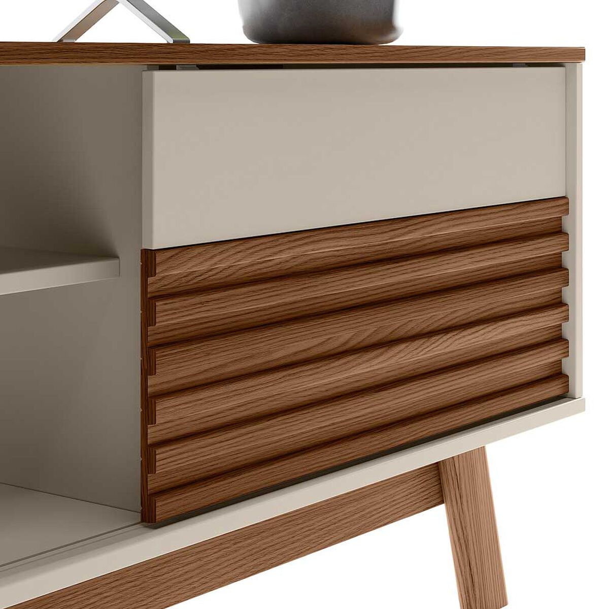 Rack TV Jdo & Design San Juan Hasta 65" Café Beige